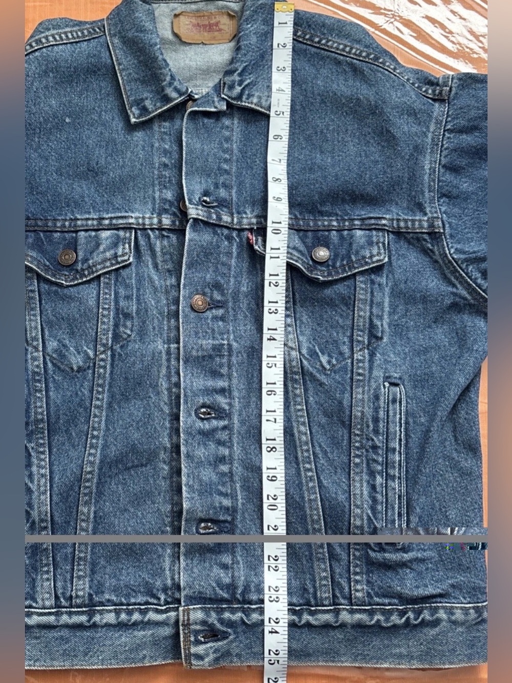 80s Vintage Levi's Denim Jacket Made in USA Trucker Jacket Men's Medium Classic - Picture 12 of 12